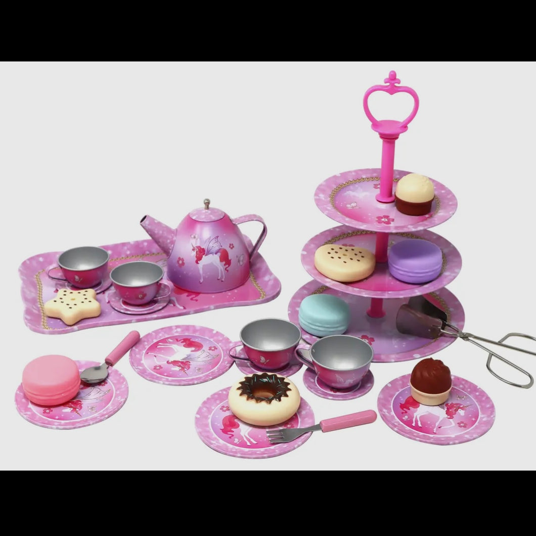 Pink Poppy Unicorn High Tea Set