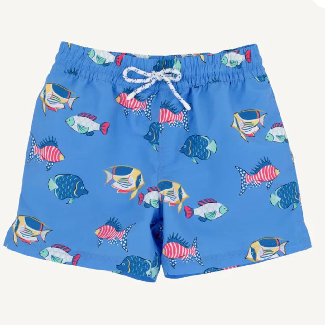 Beaufort Bonnet Boys  Here Fishy Fishy Tortola Swim Trunks