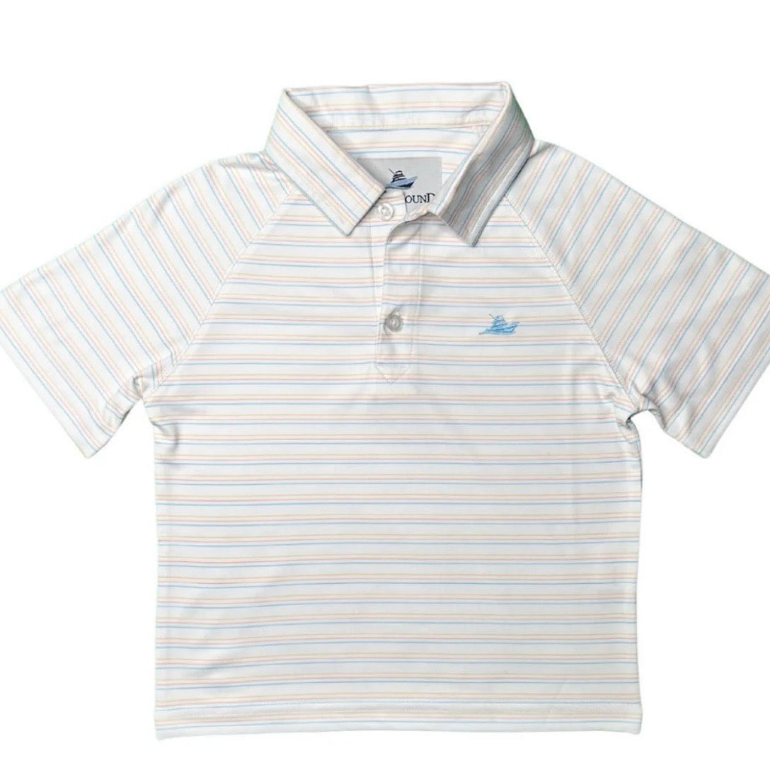 Southbound Boys Polo-Impala/Coral/Petit Four