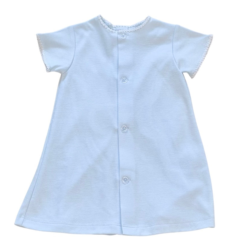 Auraluz Boys Blue S/S Pima Day Gown