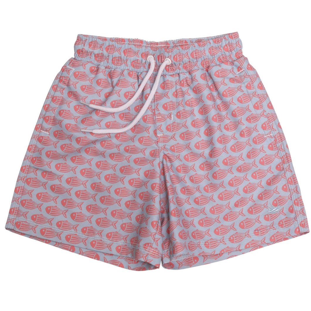 Southbound Boys Coral Fish Swim Trunks