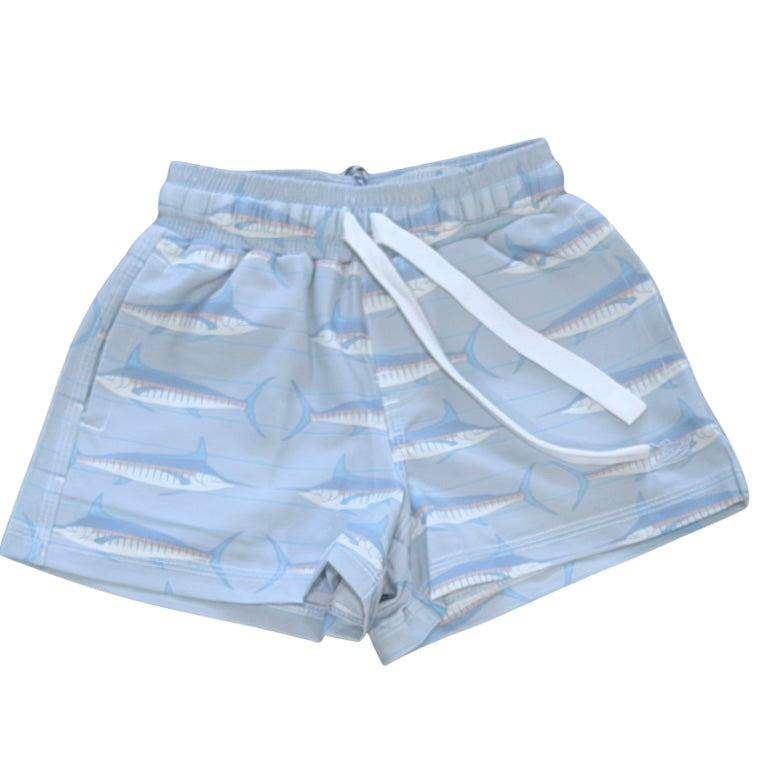 Southbound Boys Coral Swordfish Swim Trunks
