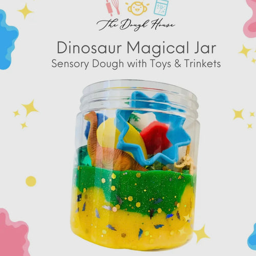 The Dough House Large Dinosaur Magical Jar