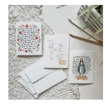 Little Rose Shop Hail Mary Notecards