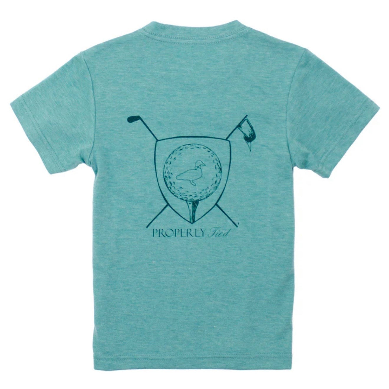 Properly Tied Boys Portland Pocket Tee Time Clover