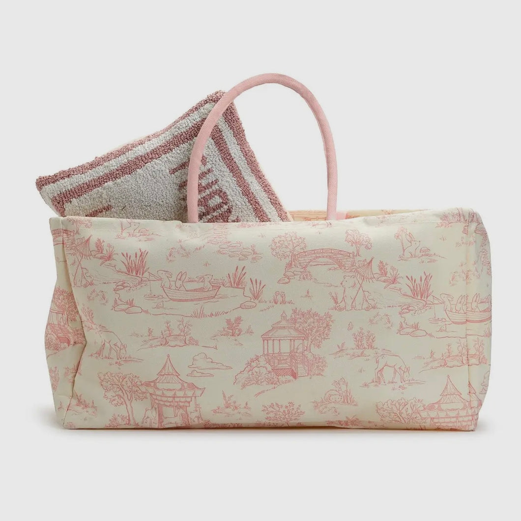 Cupcakes & Cartwheels Pink Storage Tote