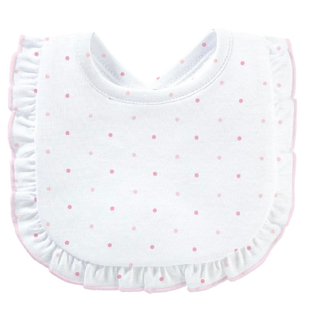 Baby Club Chic Pink Dots Bib