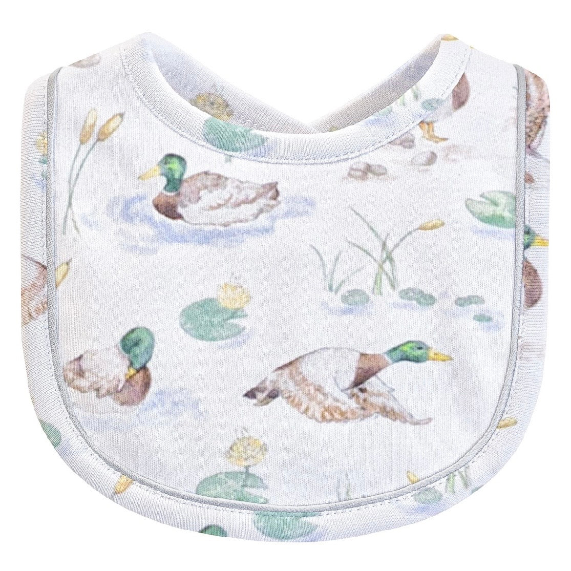 Baby Club Chic Mallard Ducks Piped Bib