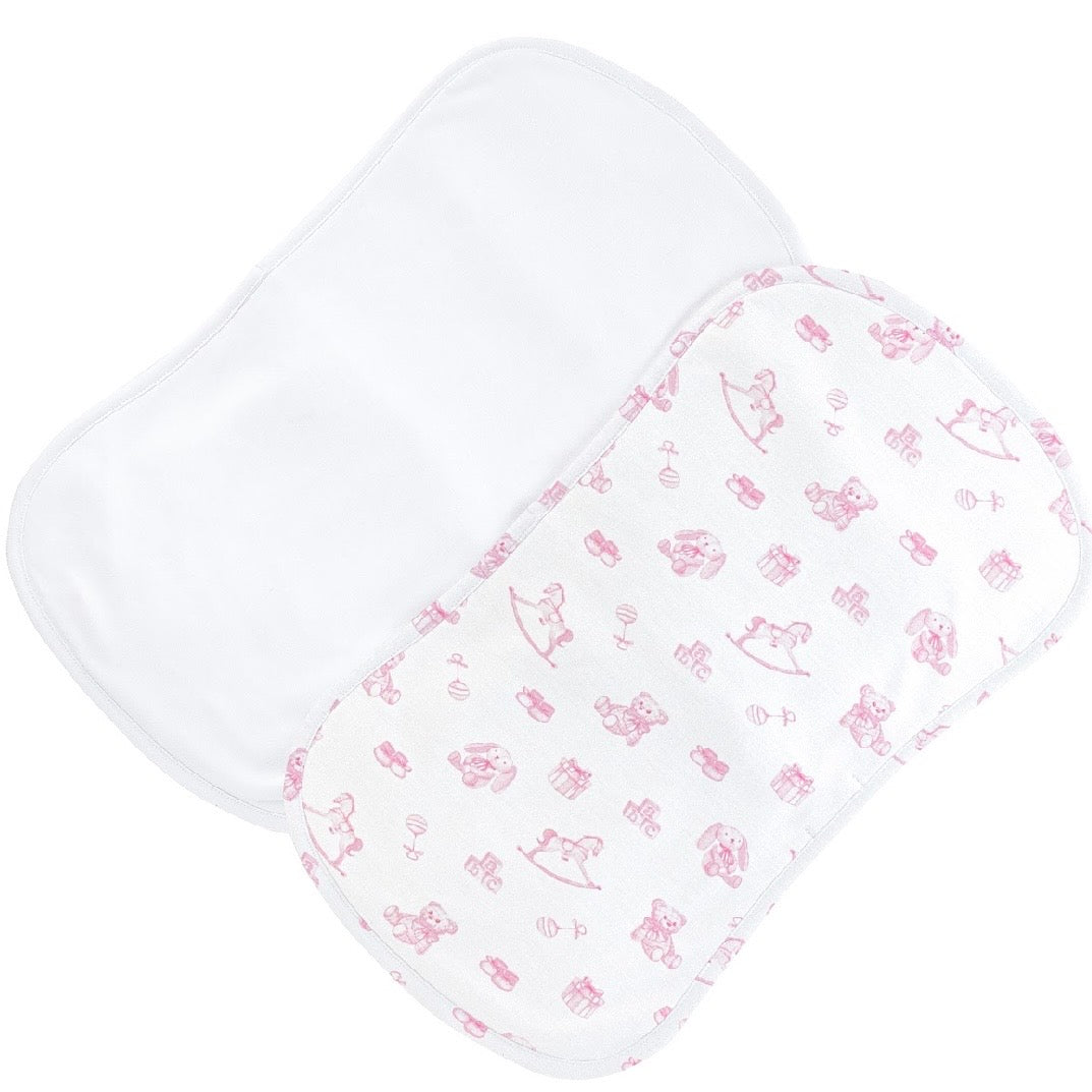 Baby Club Chic Tiny Baby Toys Burp Cloth Set