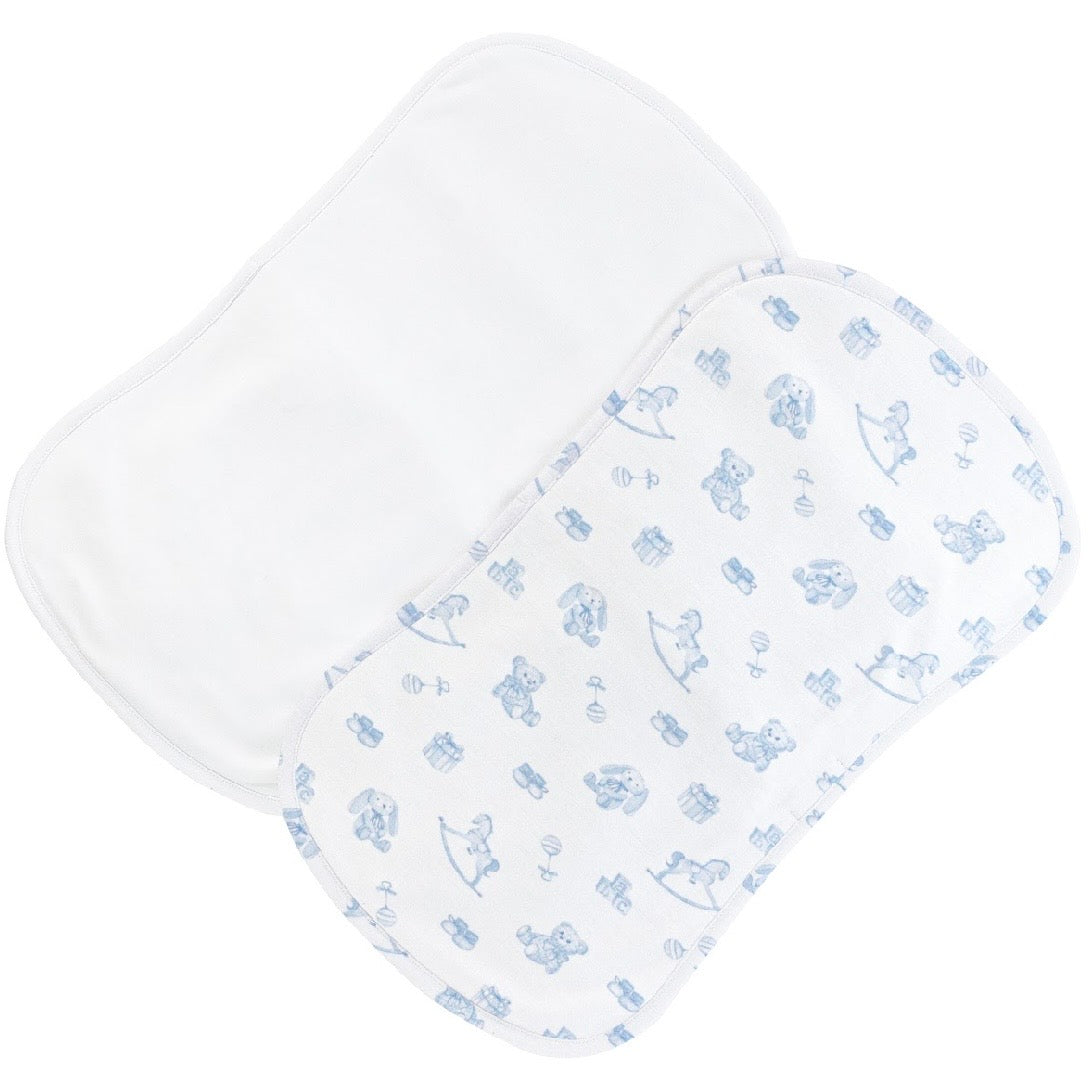 Baby Club Chic Tiny Baby Toys Burp Cloth Set