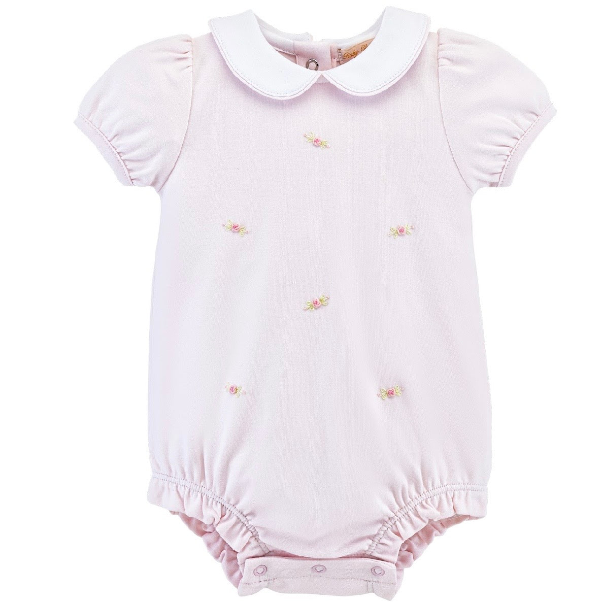 Baby Club Chic Sweet Roses Hand Embroidered Bubble