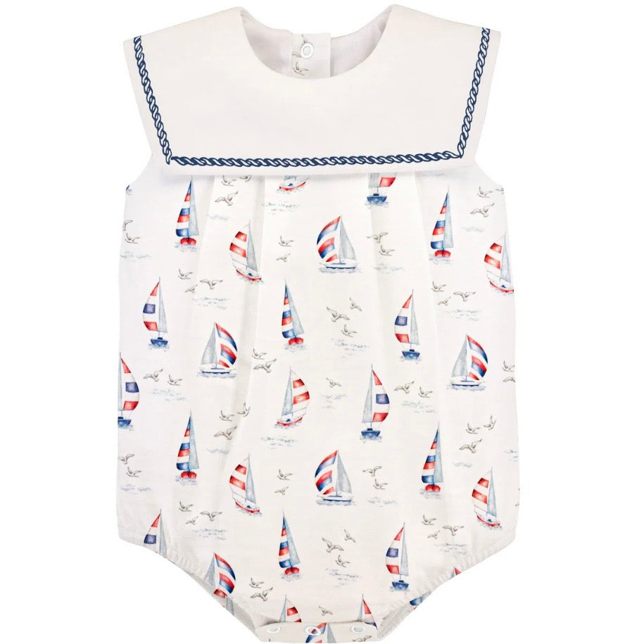 Baby Club Chic Boys Sail Away Bib Bubble