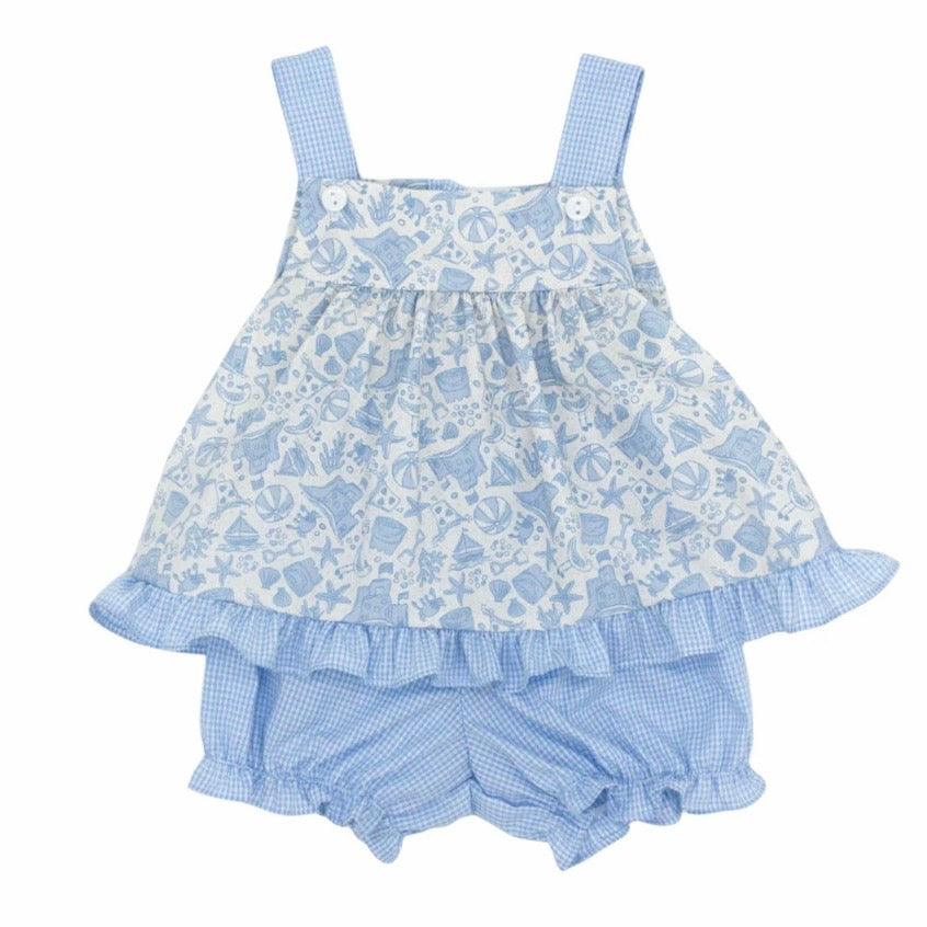 Krewe Girls Lainey Beach Days Bloomer Set