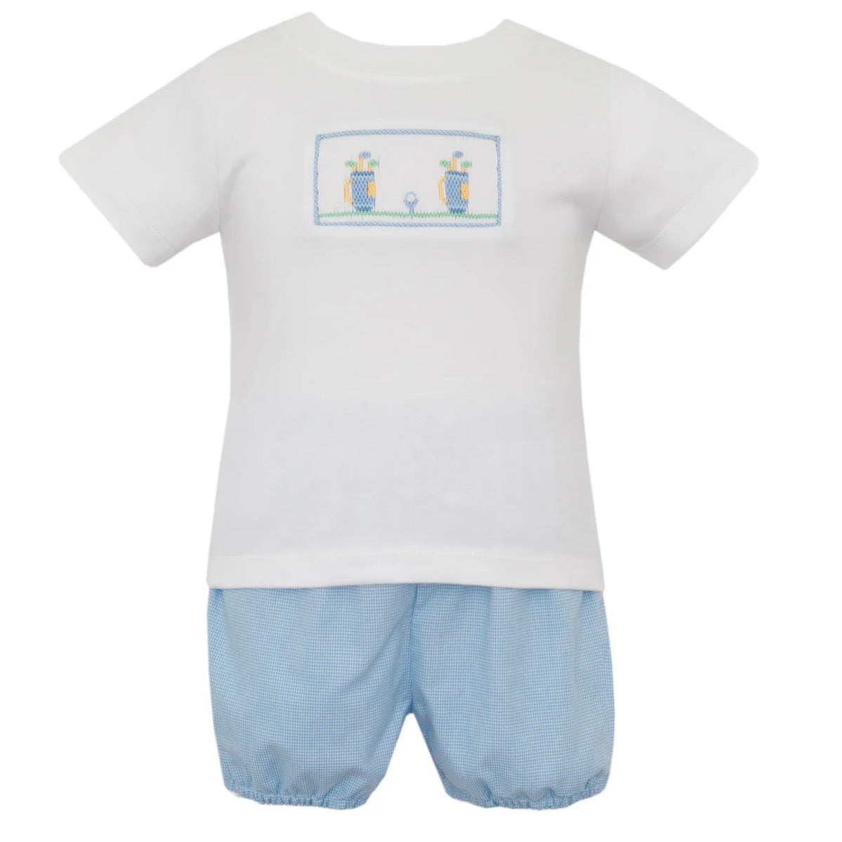 Petit Bebe Boys Golf Smocked Short Set