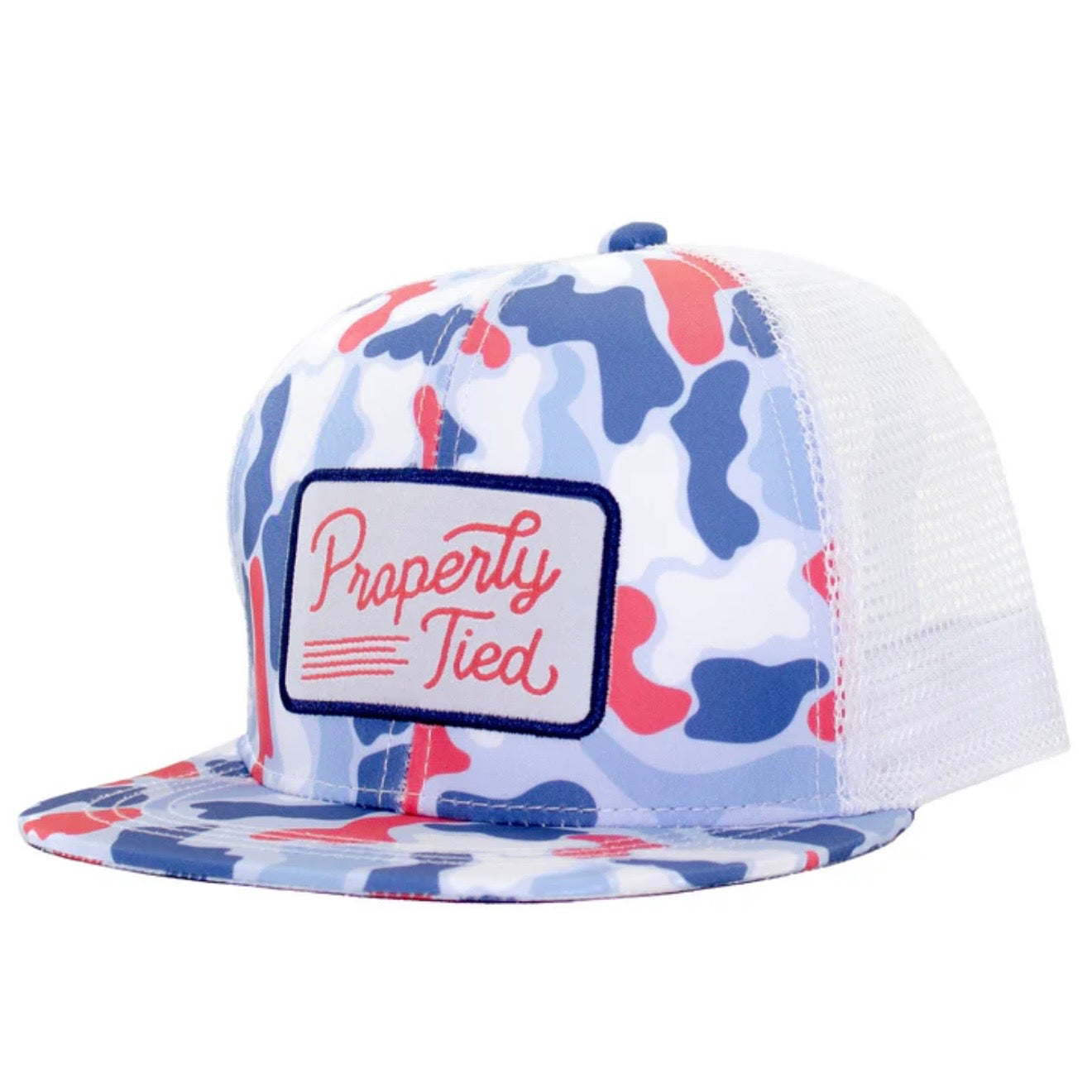 Properly Tied Boys Americana Camo Trucker Hat
