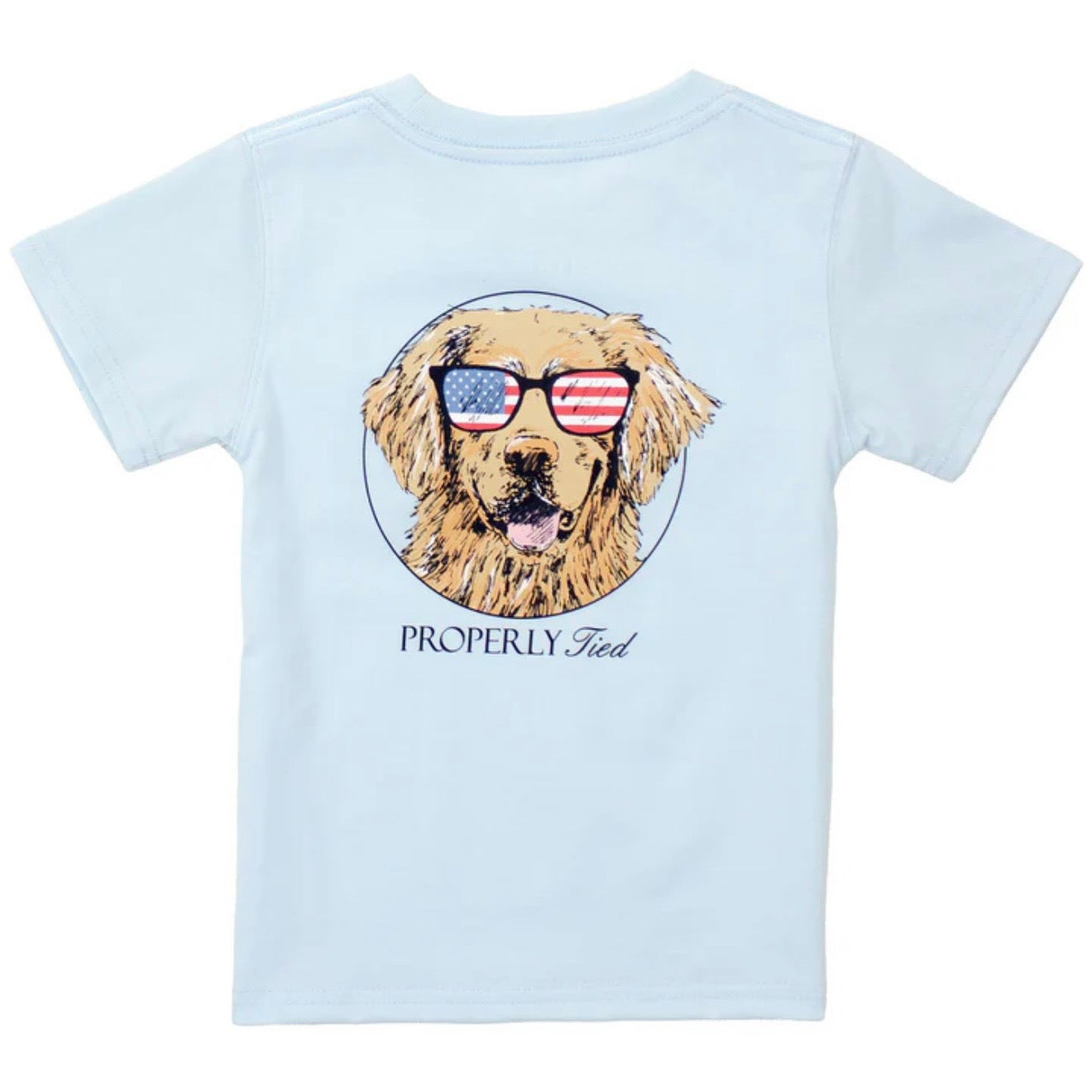 Properly Tied Boys SS Patriot Dog Tee