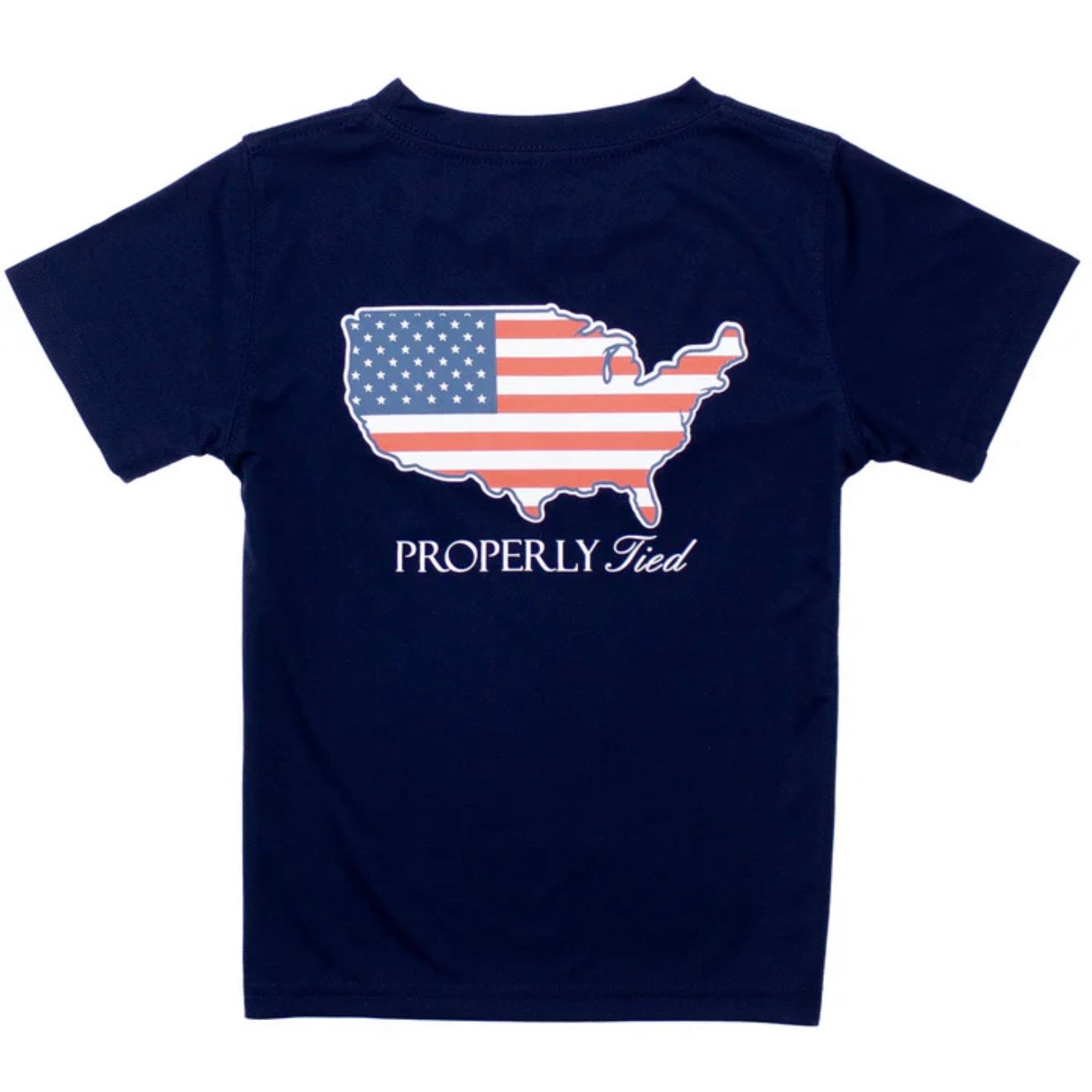 Properly Tied Boys Old Glory Performance Tee