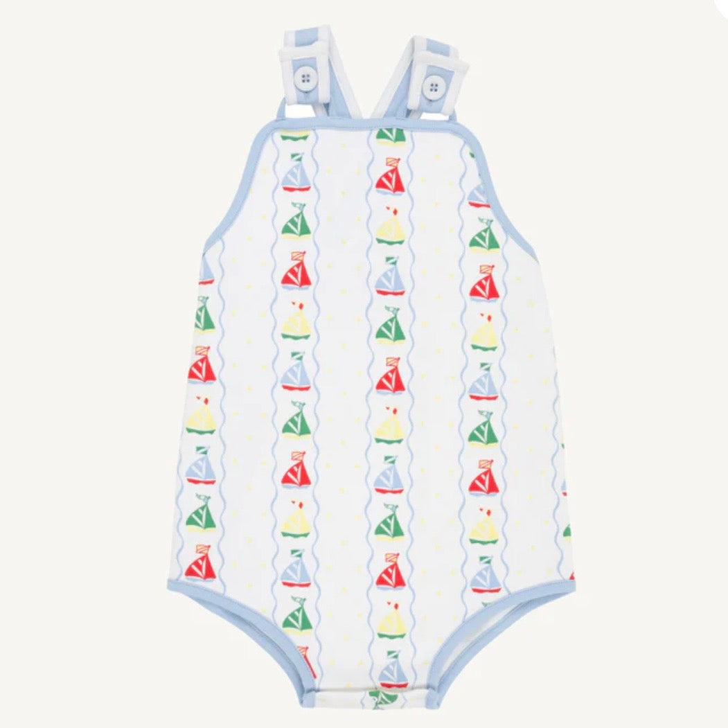 Beaufort Bonnet Boys Set Sail Skipper Sunsuit