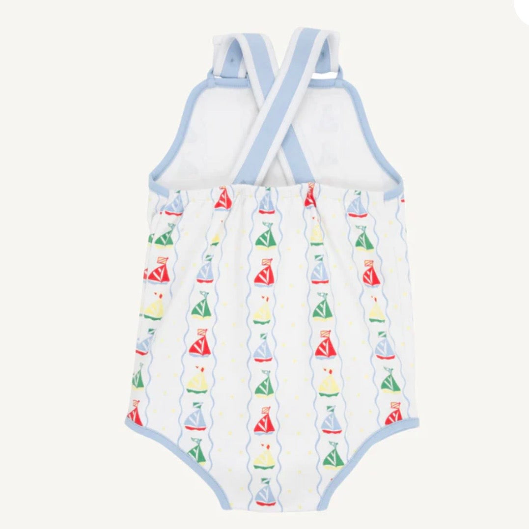 Beaufort Bonnet Boys Set Sail Skipper Sunsuit
