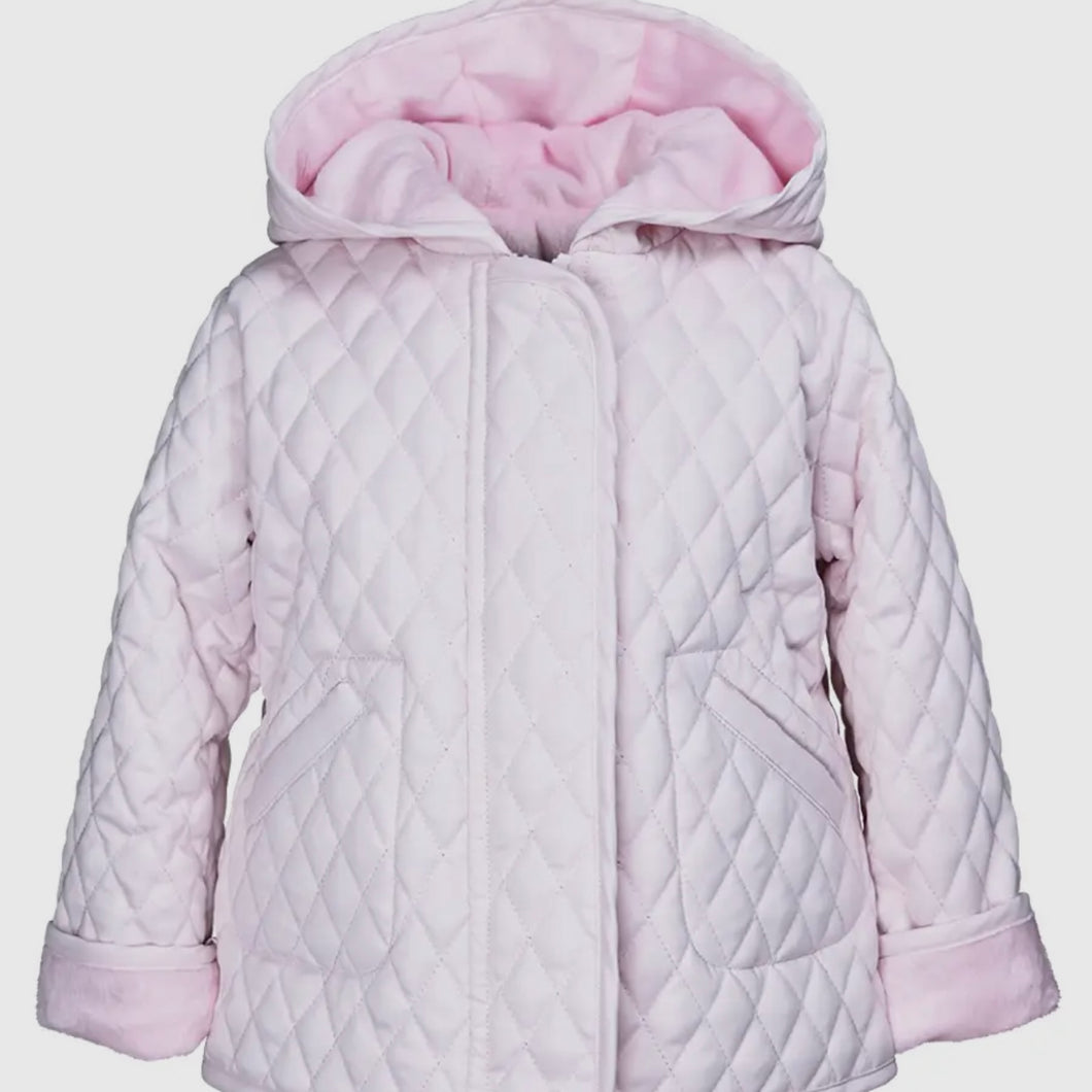 American Widgeon Girls Hooded Light Pink Barn Jacket