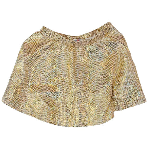 Lulu Bebe Gold Metallic Skort