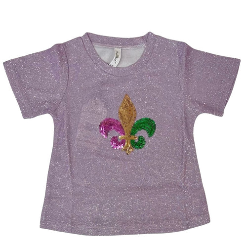 M. L. Kids Sparkle Fleur De Lis Shirt