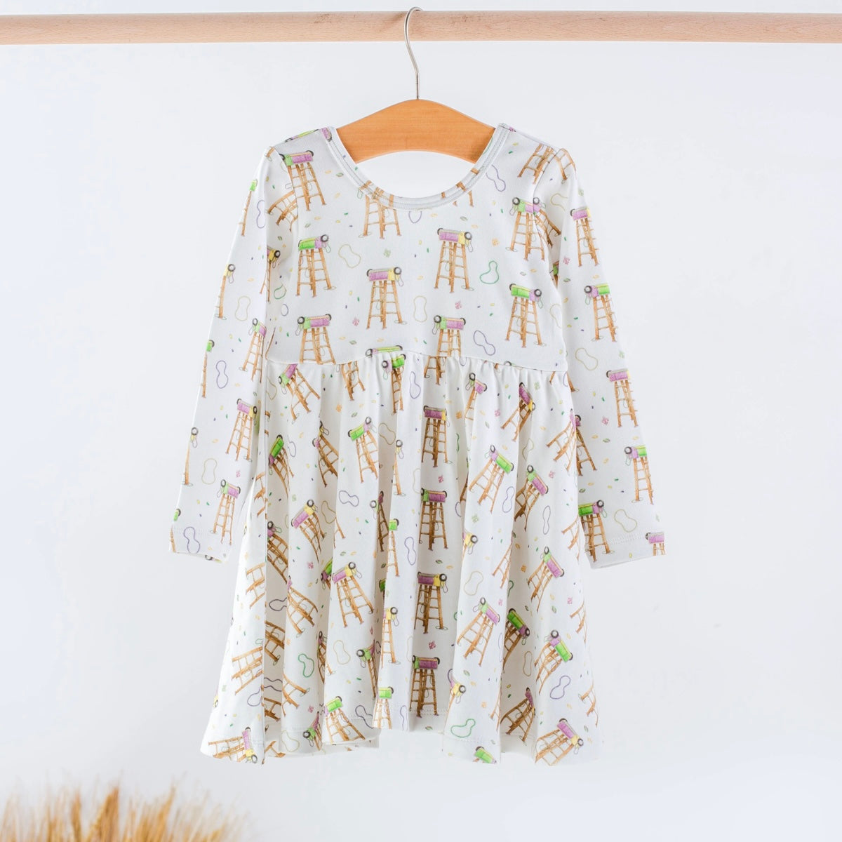 Nola Tawk Mardi Gras Ladder Twirl Dress