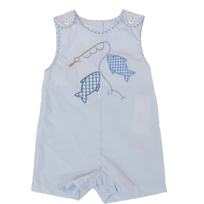 Petit Ami Boys Jon Jon with Fishing Applique