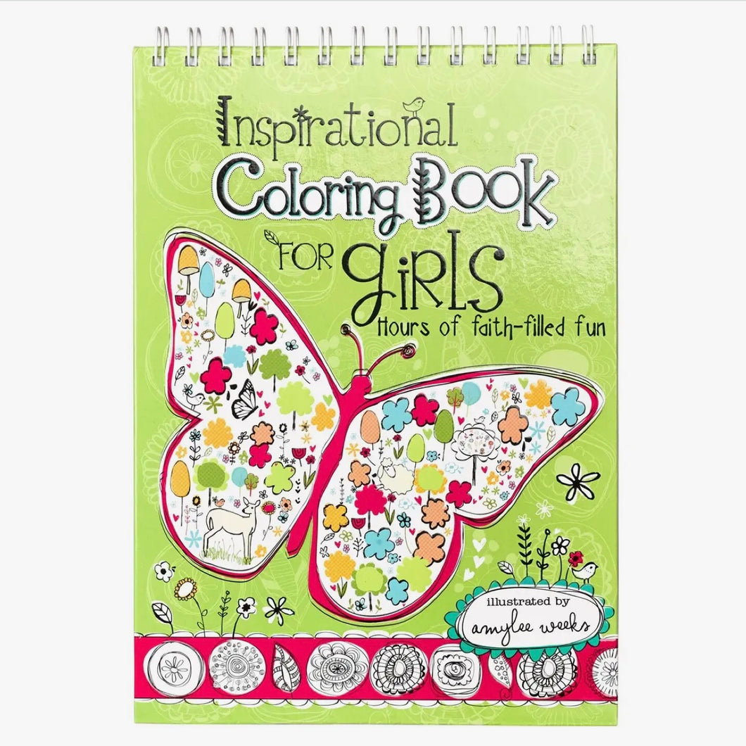 Christian Art Kids Inspirational Coloring Book for Girls