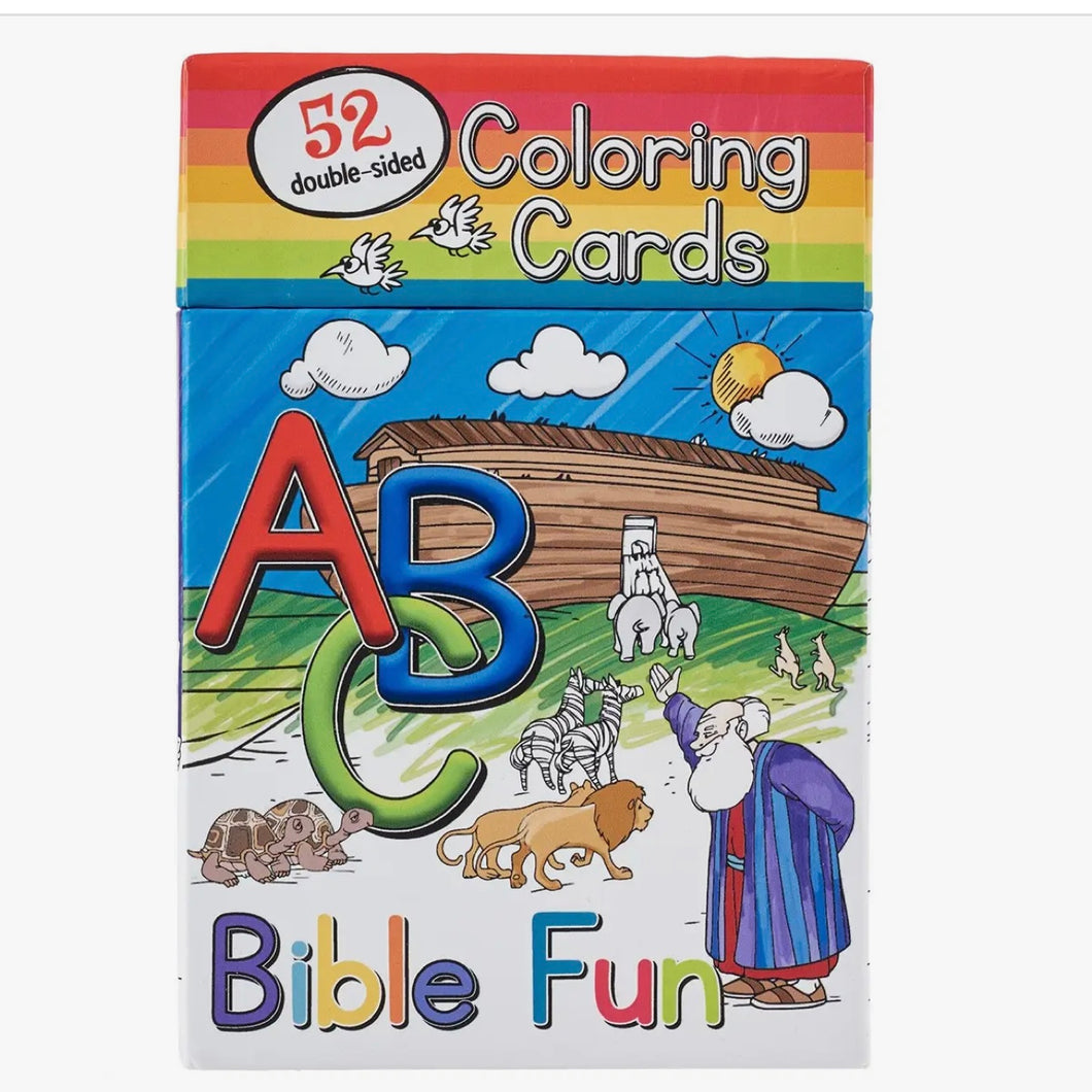 Christian Art Gifts ABC Bible Fun Coloring Cards