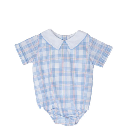 The Oaks James Pink and Blue Plaid Bubble