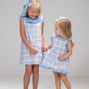 The Oaks Reagan Pink and Blue Plaid Bloomer Set