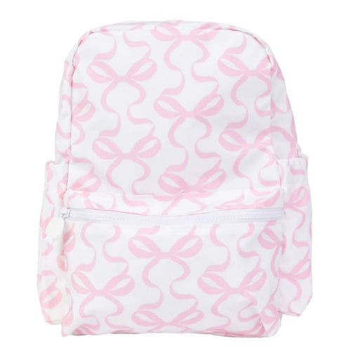 Apple Of My Isla Large Pink Bow Backpack