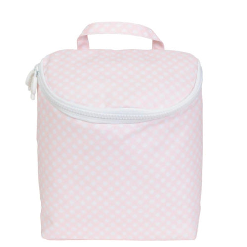 Apple Of My Isla Pink Gingham Bottle Bag