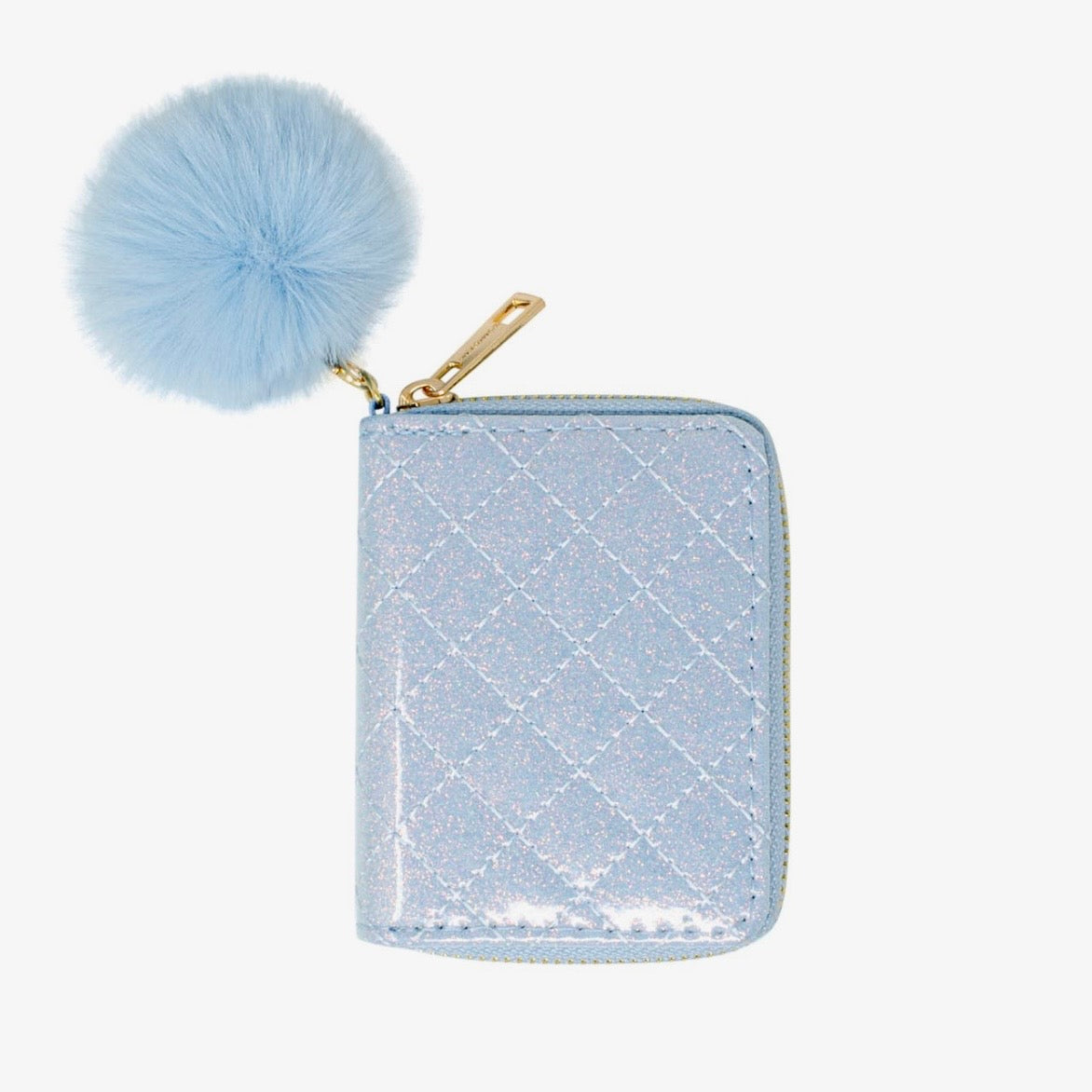 Tiny Treats Blue Sparkle Quilted Wallet