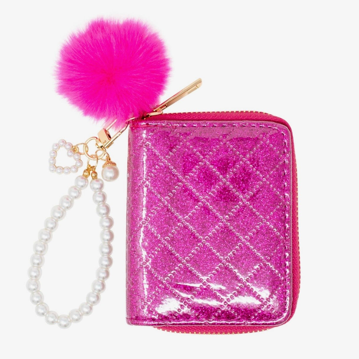Tiny Treats Hot Pink Sparkle Pearl Wallet