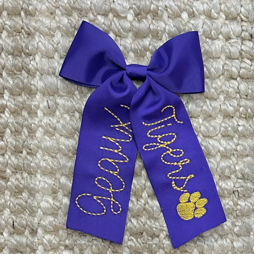 Geaux Tigers Large Hair Ribbon