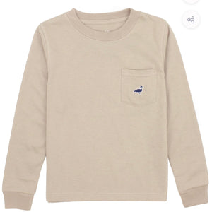 Properly Tied Long Sleeve Pocket Tee-Available in Two Colors