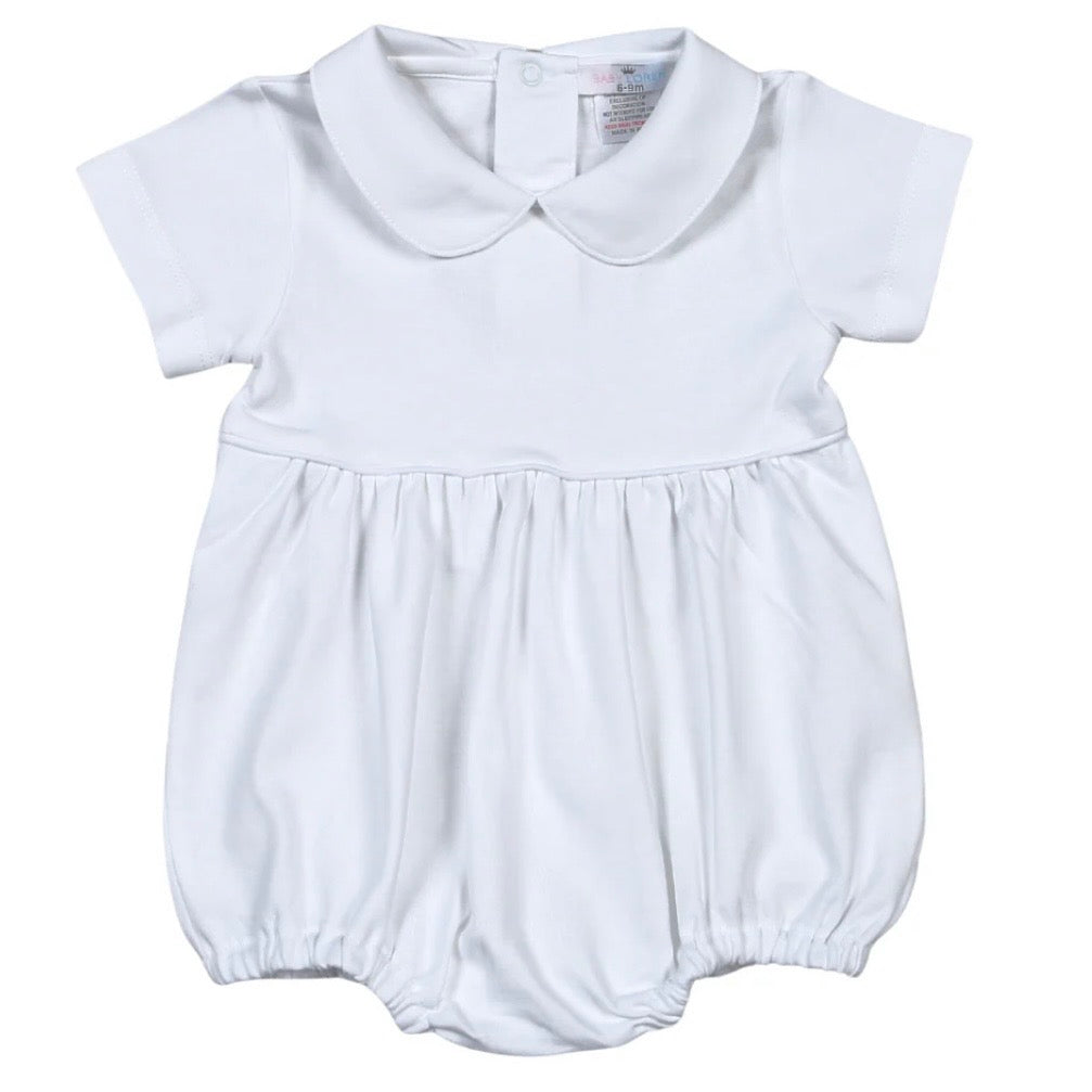Baby Loren White S/S Basic Bubble