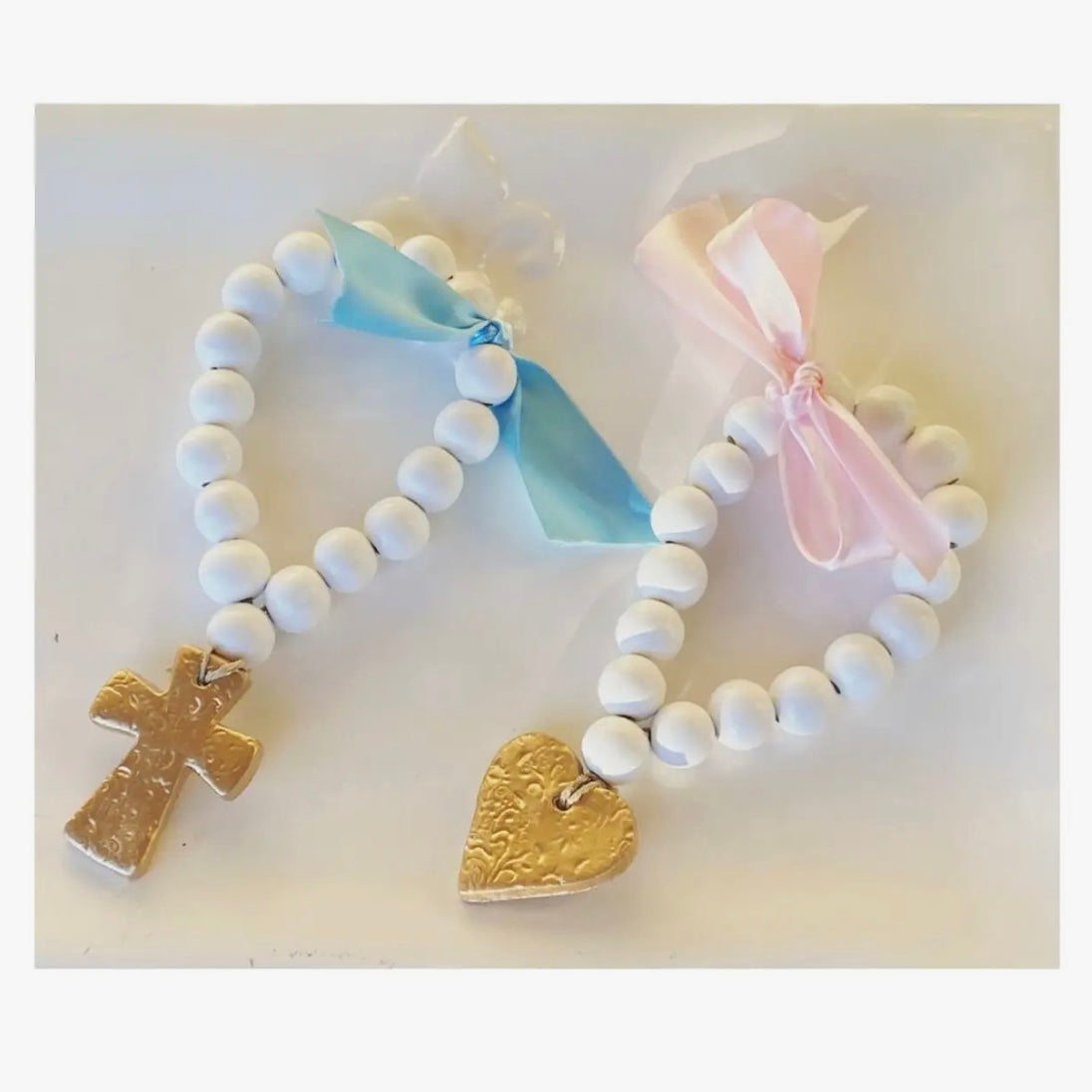 Rouge 225 and Painted Bitty Baby Blessing Beads