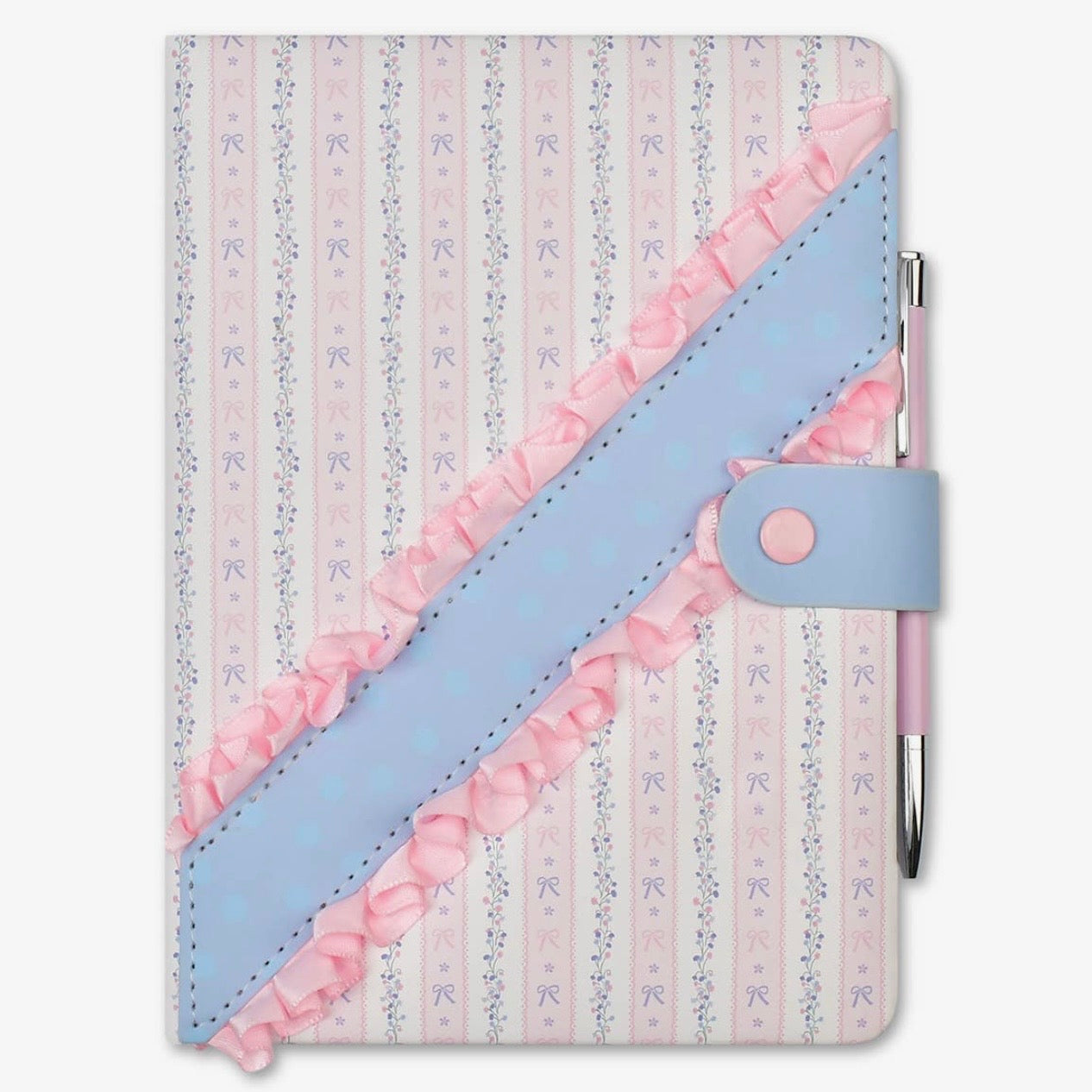 Iscream Floral Stripes Journal