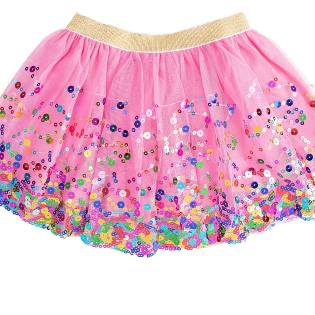 Sweet Wink Raspberry Confetti Tutu