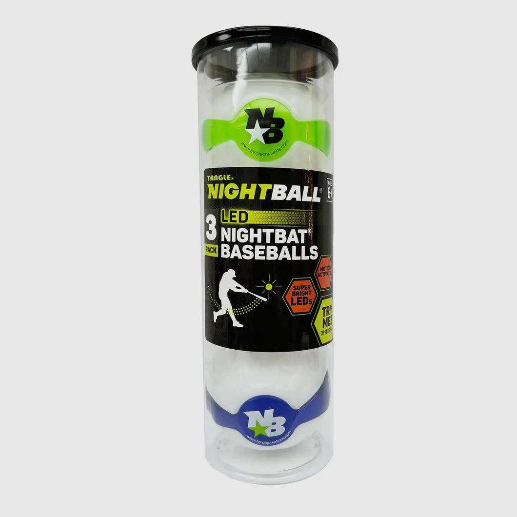 Tangle Night Bat Baseball-Pack of Three