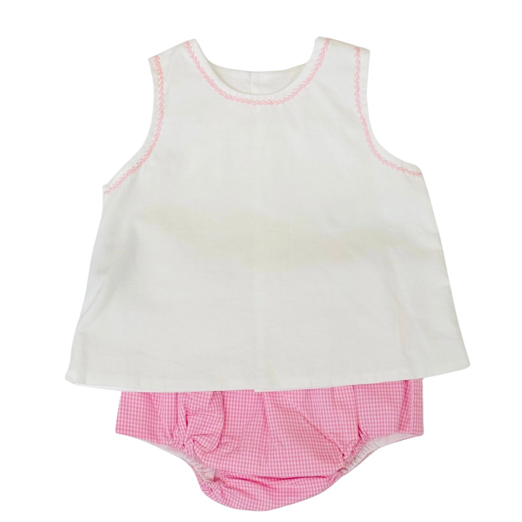 Baby Sen Pink Bailey Diaper Set