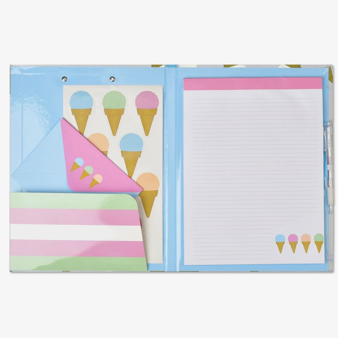 Iscream Sweet Scoops Holographic Clipboard Set