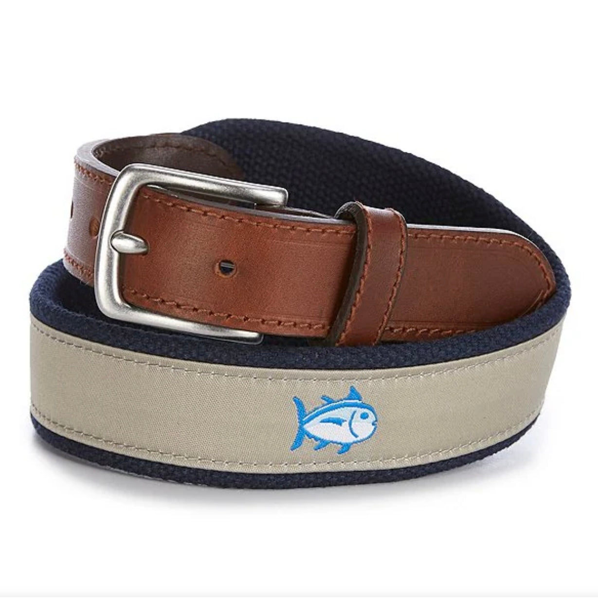 Southern Tide Sandstone Khaki Skipjack Ribbon Belt