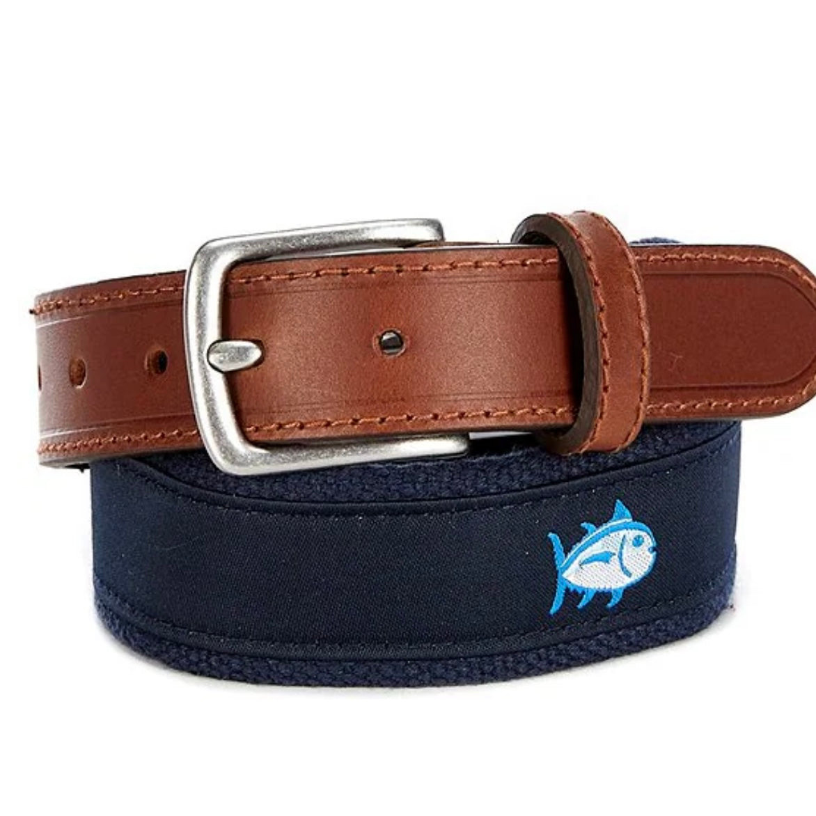 Southern Tide True Navy Skipjack Ribbon Belt
