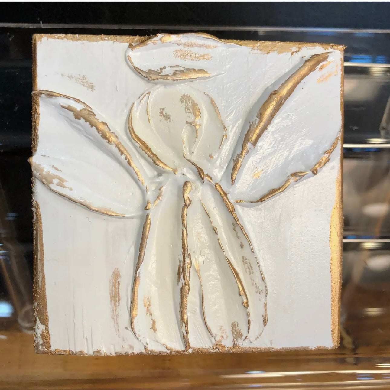 Coddiwomple 3X3 Hand Painted Angel-Available in. Pink, White, or Blue