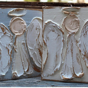 Coddiwomple 4X5 Hand Painted Angel Wood Block