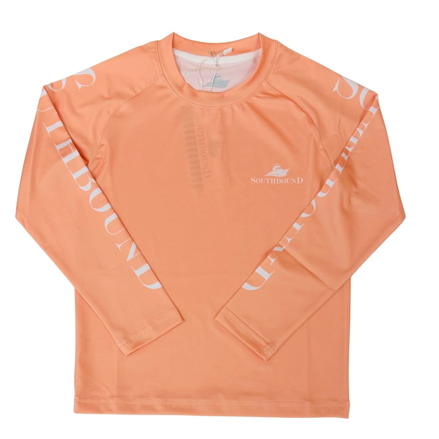 Southbound Salmon LS Performance Tee